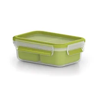 Recipente 0.5L Snackbox Plastico Tapa  Verde  T