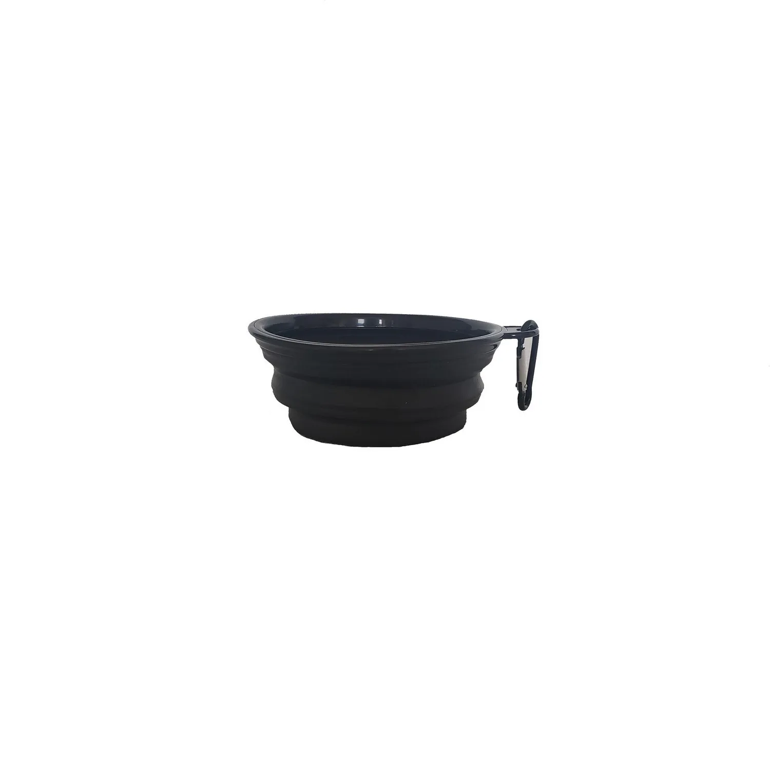 Tazón En Silicona Para Mascotas Pequeño Color Negro Solepet 13Cm