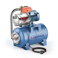 Equipo de Presión Plurijet 4/80 0.75 Hp ¾ Hp 110/220V + Tanque Hidroneumático Horizontal de 60 Litros Pedrollo