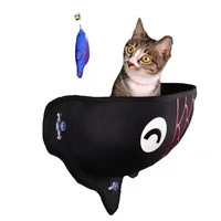 Cama Alcolchada Para Mascotas Ventana Pez Solepet Negro Solepet