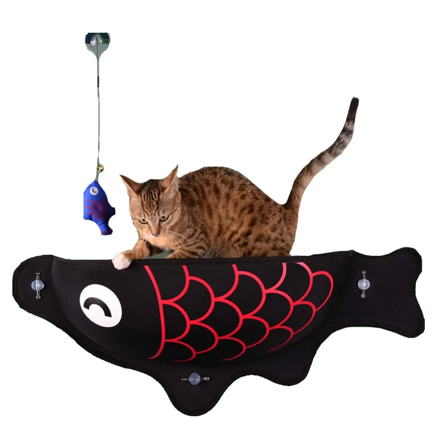 Cama Alcolchada Para Mascotas Ventana Pez Solepet Negro Solepet
