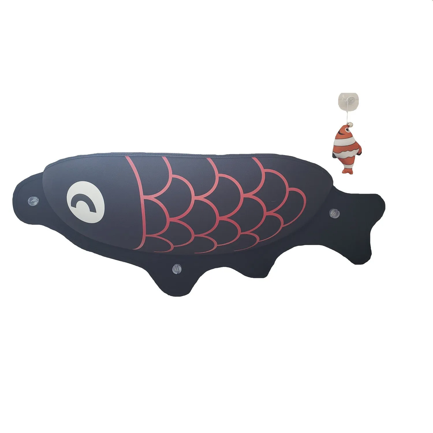 Cama Alcolchada Para Mascotas Ventana Pez Solepet Negro Solepet 3