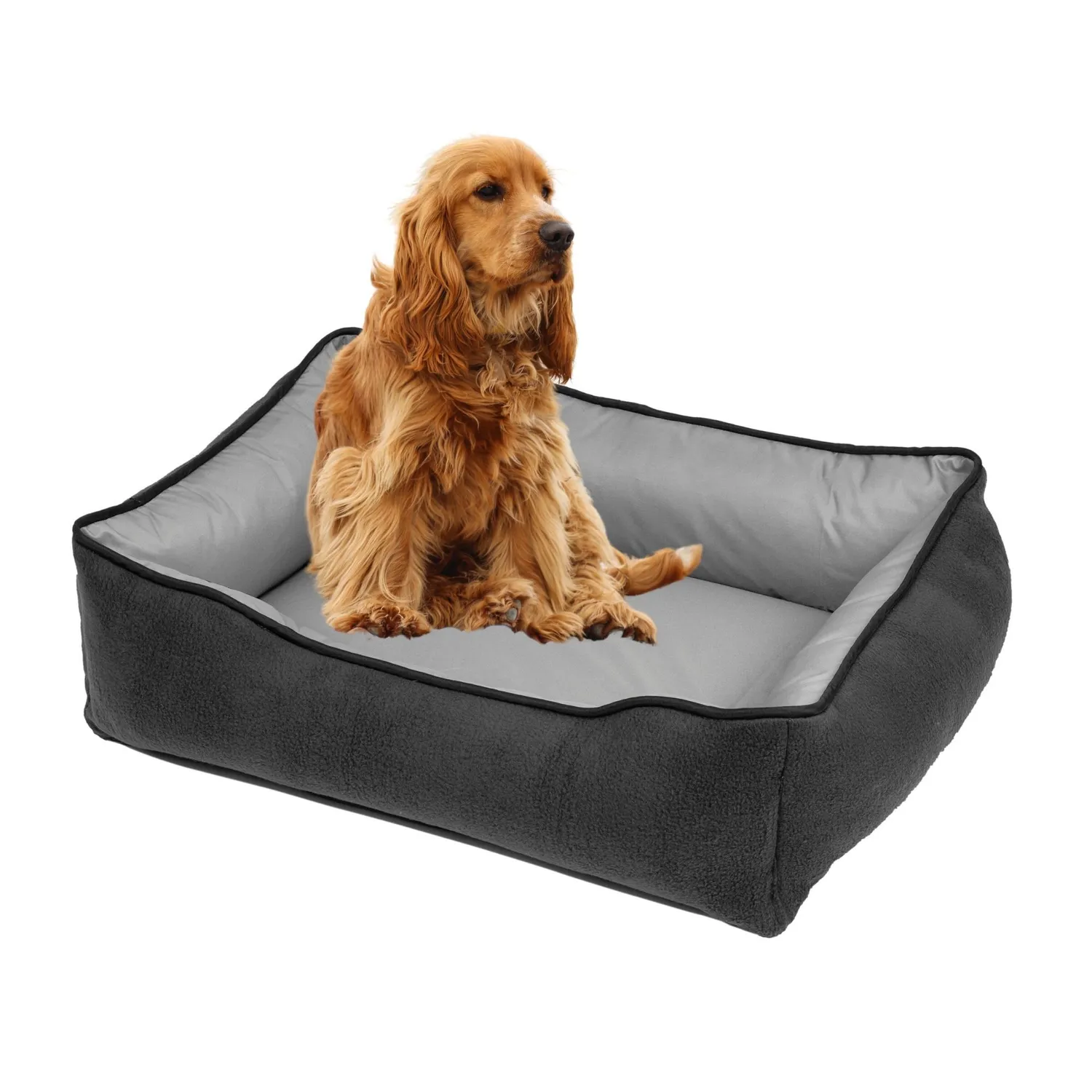 Cama Para Perro Doble Faz 70X50X20Cm Mediana Gris  Sofistipet