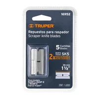5 Navajas Raspador con Navaja 1.1/2 Pulgadas Truper