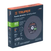 Rueda para Esmeril Óxido de Aluminio 6 Pulgadas Grano 60