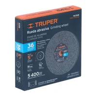 Rueda para Esmeril Óxido de Aluminio 5 Pulgadas Grano 36