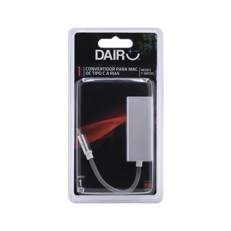 Adaptador USB-C A Ethernet Gigabit | Compatible Con Portátiles, Tablets Y Móviles | Plug & Play | Hasta 100 Mbps
