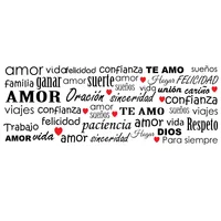 Vinilo Decorativo Couple Negro - Rojo