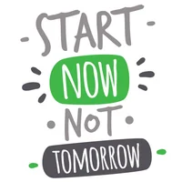 Vinilo Devorativo Start Now Multicolor