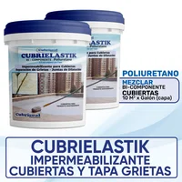 Impermeabilizante Poliuretano Cubrielastik 10 Galones (A+B)