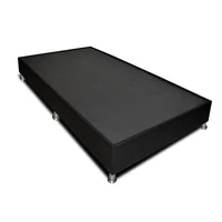 Base Cama Dreamer Tipo Cuero Doble 140x190 Negro