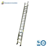Escalera Certificada 8.60 m 28 P Extensión Aluminio Tipo IA 136 kg