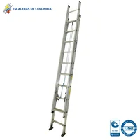 Escalera Certificada 6 m 20 P Extensión Aluminio Tipo IA 136 kg