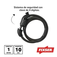 Guaya De Seguridad Con Sistema De Clave Fixser