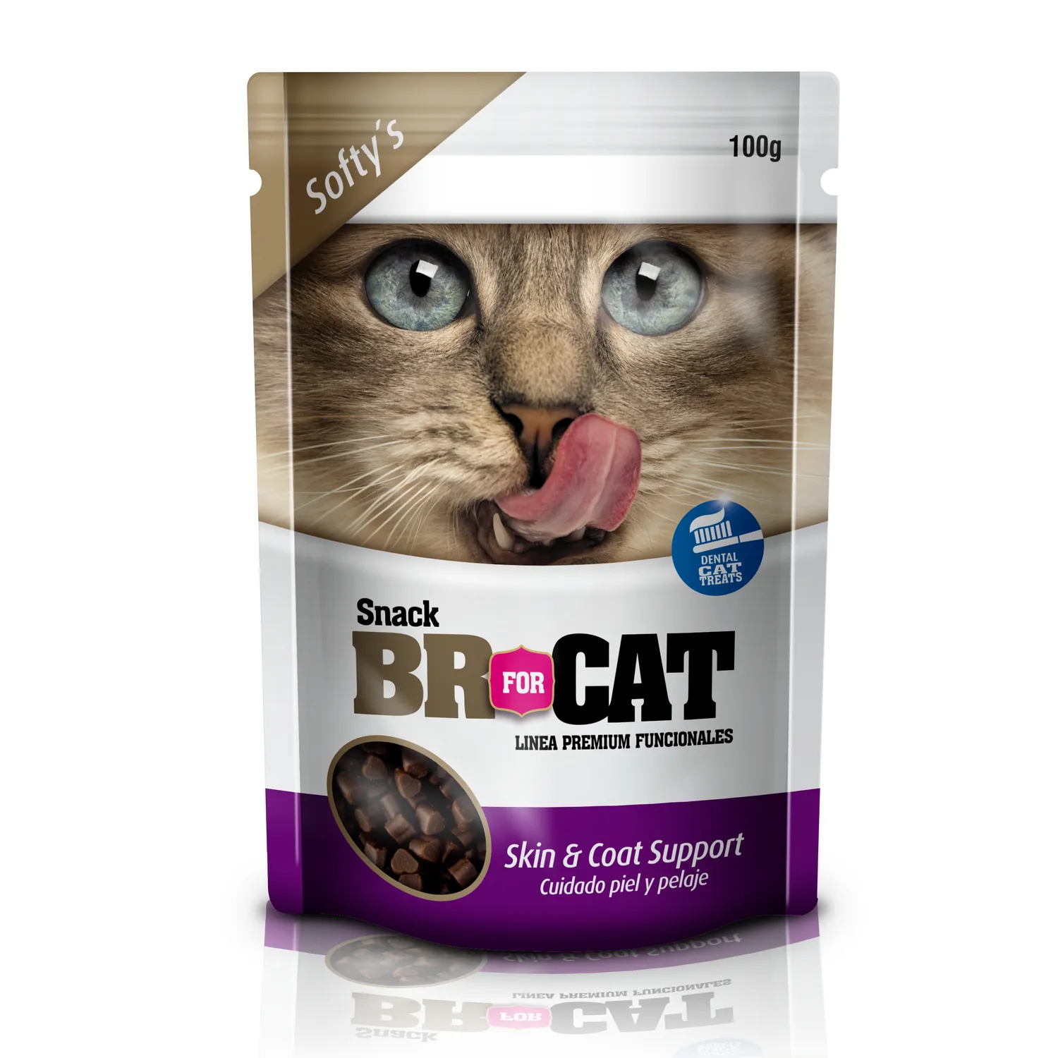 Snack para gato br for cat skin coat support 100gr
