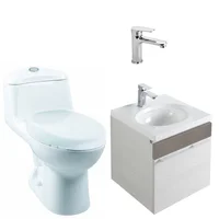 Corona Combo Elipse : Sanitario Smart + Mueble Elipse 45 cm + Lavamanos Elipse + Grifería Palma
