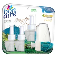 Ambientador Aceite Aparato + Repuesto x3 + Vaporizador Sierra Nevada 25ml Cada Uno