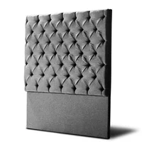 Combo Premium Capitoneado Base Cama + Cabecero Sencillo 100x190 Gris