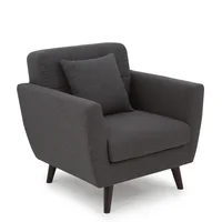 Sofá Advance 1 Puesto 80x80x88 + Cojín Gris