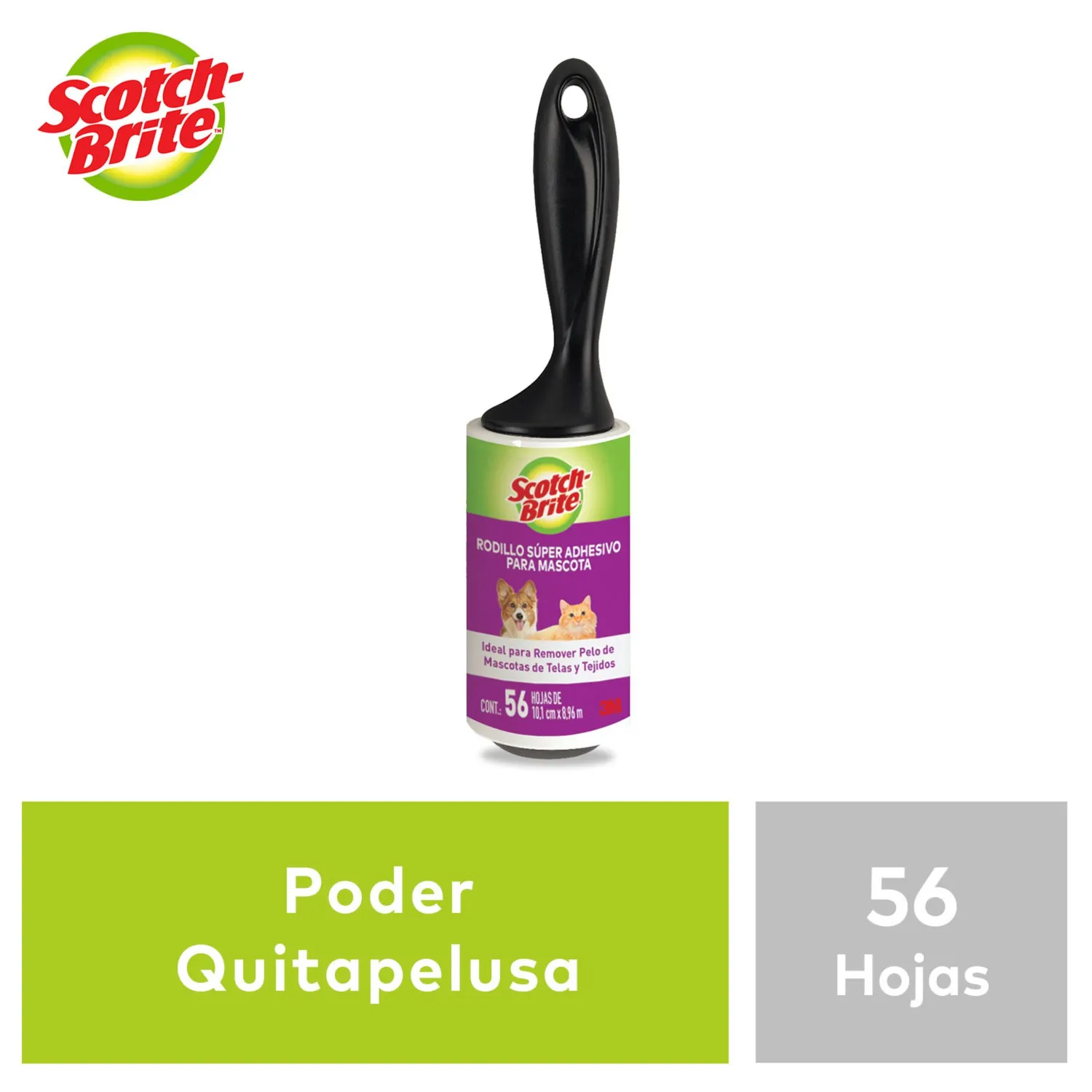 Rodillo Quita Pelusas para Perro Scotch Brite 56 Hojas