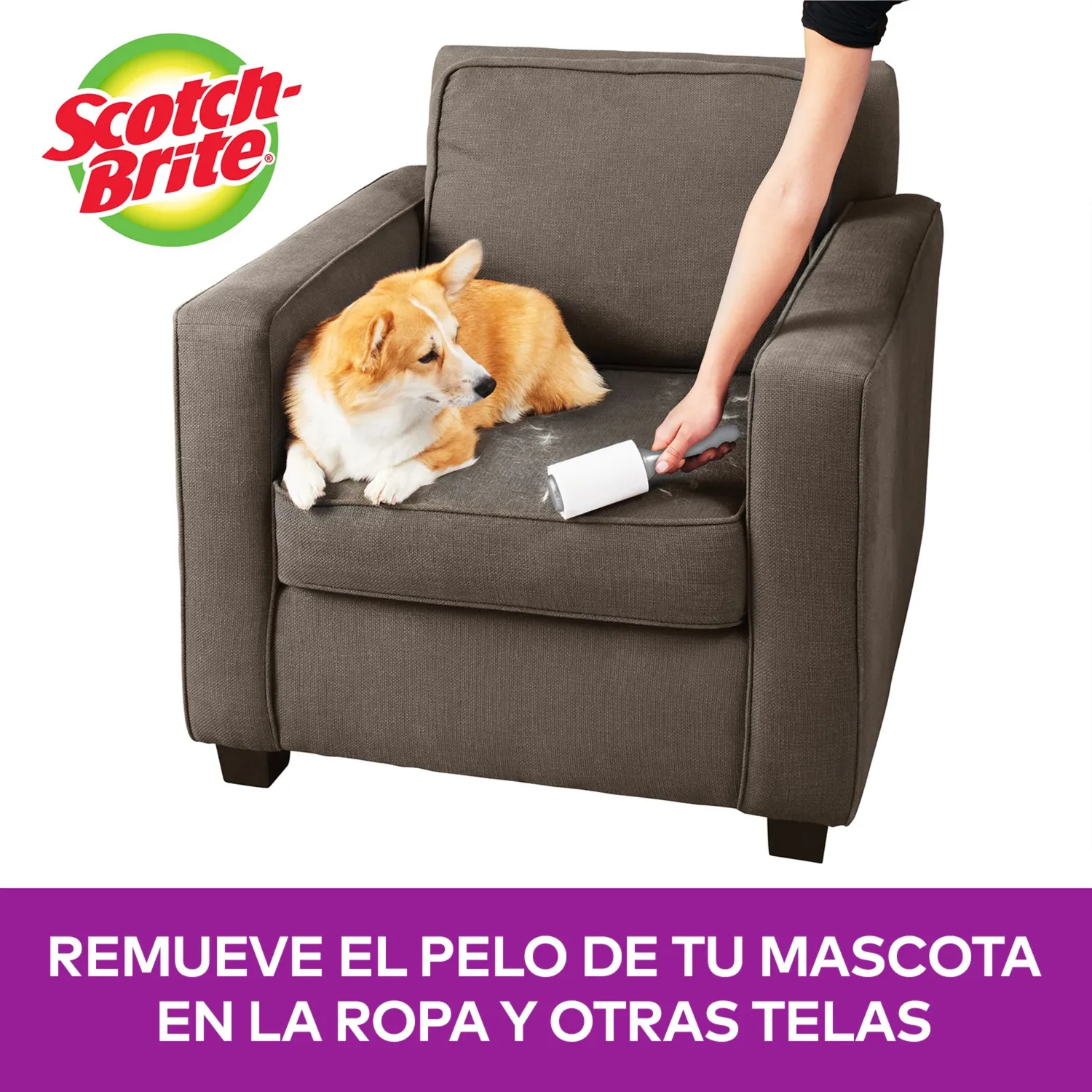 Rodillo Quita Pelusas para Perro Scotch Brite 56 Hojas