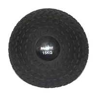 Balón De Peso Medicinal En Caucho De 15 Kg Color Negro