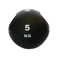 Balón De Peso Medicinal Con Agarre De 5 Kg Color Negro
