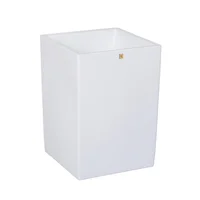 Matera Plástica Cuadrada Mao Cubo Lisa 38x38x53cm Blanco