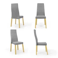 Set X4 Silla Cairo 105X49X54 Plata