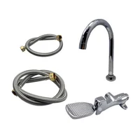 Kit Válvula De Pedal Grifería Industrial Manos Libres Consumo 10 l/min