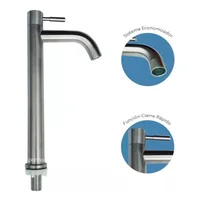 Kit Grifería Lavamanos Alta + Desagüe Push Consumo 10 l/min