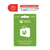 Pin Virtual Microsoft Xbox  55.000 Live