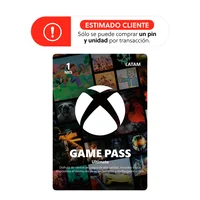 Xbox Pin Virtual Xbox Game Pass Ultimate 1 Mes