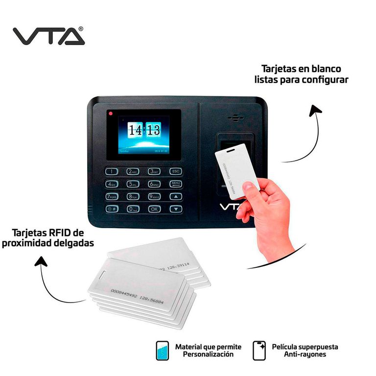 Set 10 Tarjetas Rfdi Para Control De Acceso 70075 VTA PLUS | Falabella ...