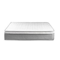 Combo Colchón + Base Cama Cama + Cabecero Gris Sencillo 100x190