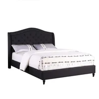 Combo Colchón + Base Cama Cama + Cabecero Negro Sencillo 100x190
