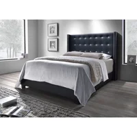 Combo Key Base Cama + Cabecero Sencillo 100x190 Negro