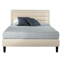 Combo Andaluz Colchón + Base Cama + Cabecero Sencillo 100x190 Sintético Beige