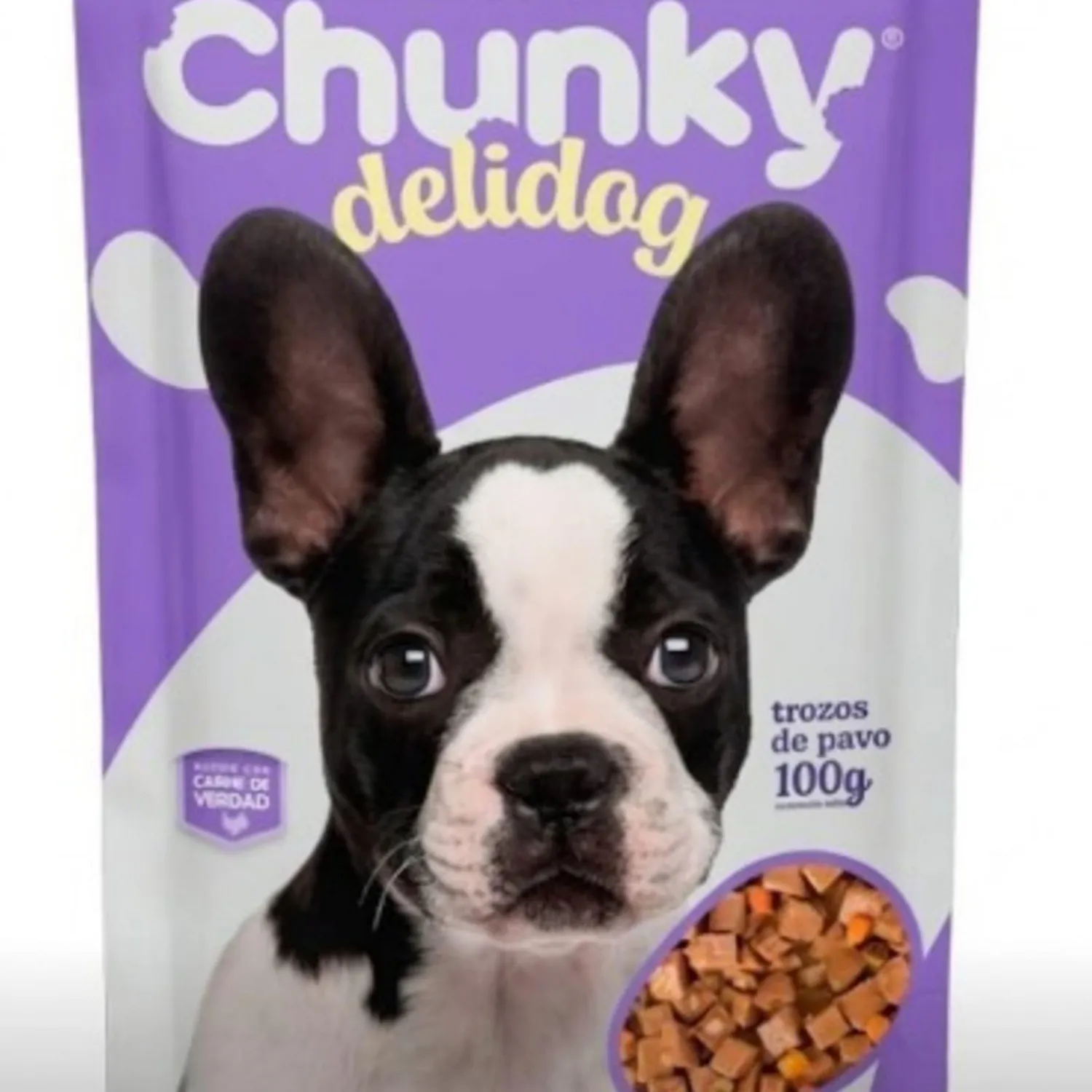 Comida Húmeda Para Perro Deli Dog Trozos Pavo Chunky 100g