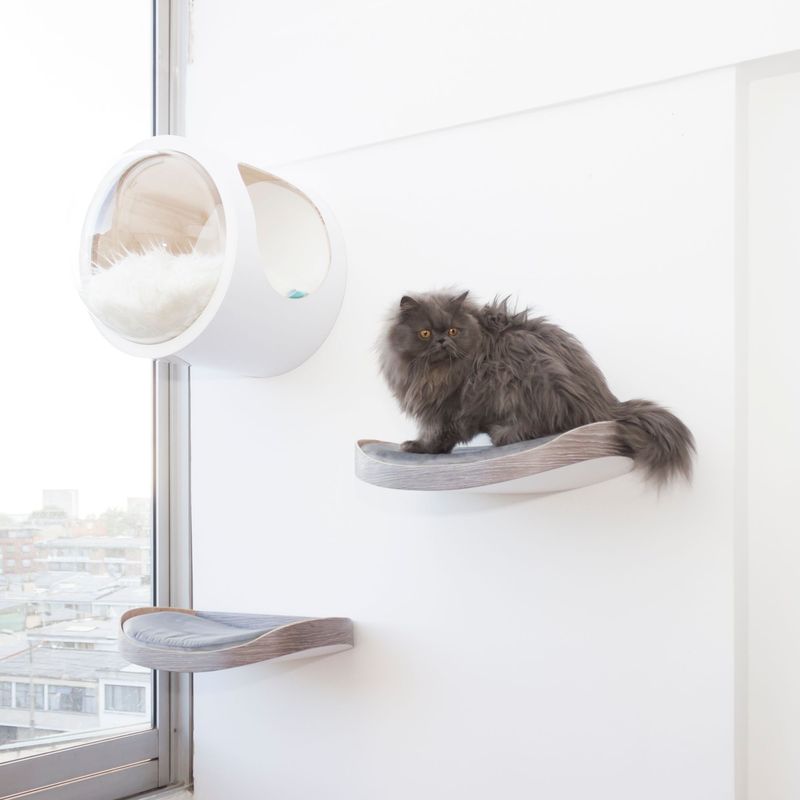 Repisa Flotante Para Gatos 50X32X13Cm Mediano Gris MODO