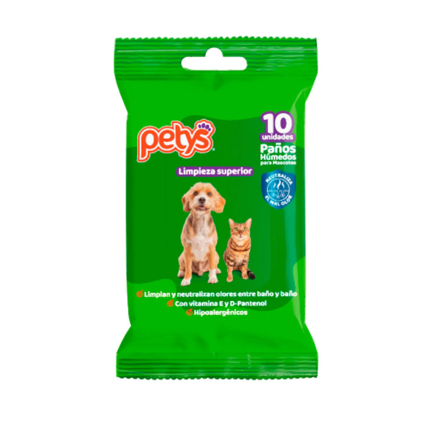Paños Húmedos Para  Mascota Original Petys x 10Und