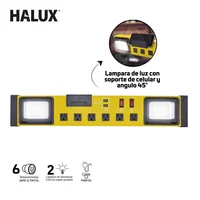 Multitoma Profesional Para Mesa De Trabajo 6 Salidas 1.2Metros