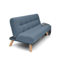 Sofá Cama Porto 3 Puestos 85X182X85 Tela Índigo