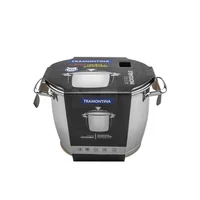 Olla Alta 22Cm Tapa De Vidrio 5.50Lt Allegra