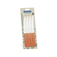 Juego De Cuchillos Parrilla Con Mango De Madera 27X3 Cm X 12 Unidades