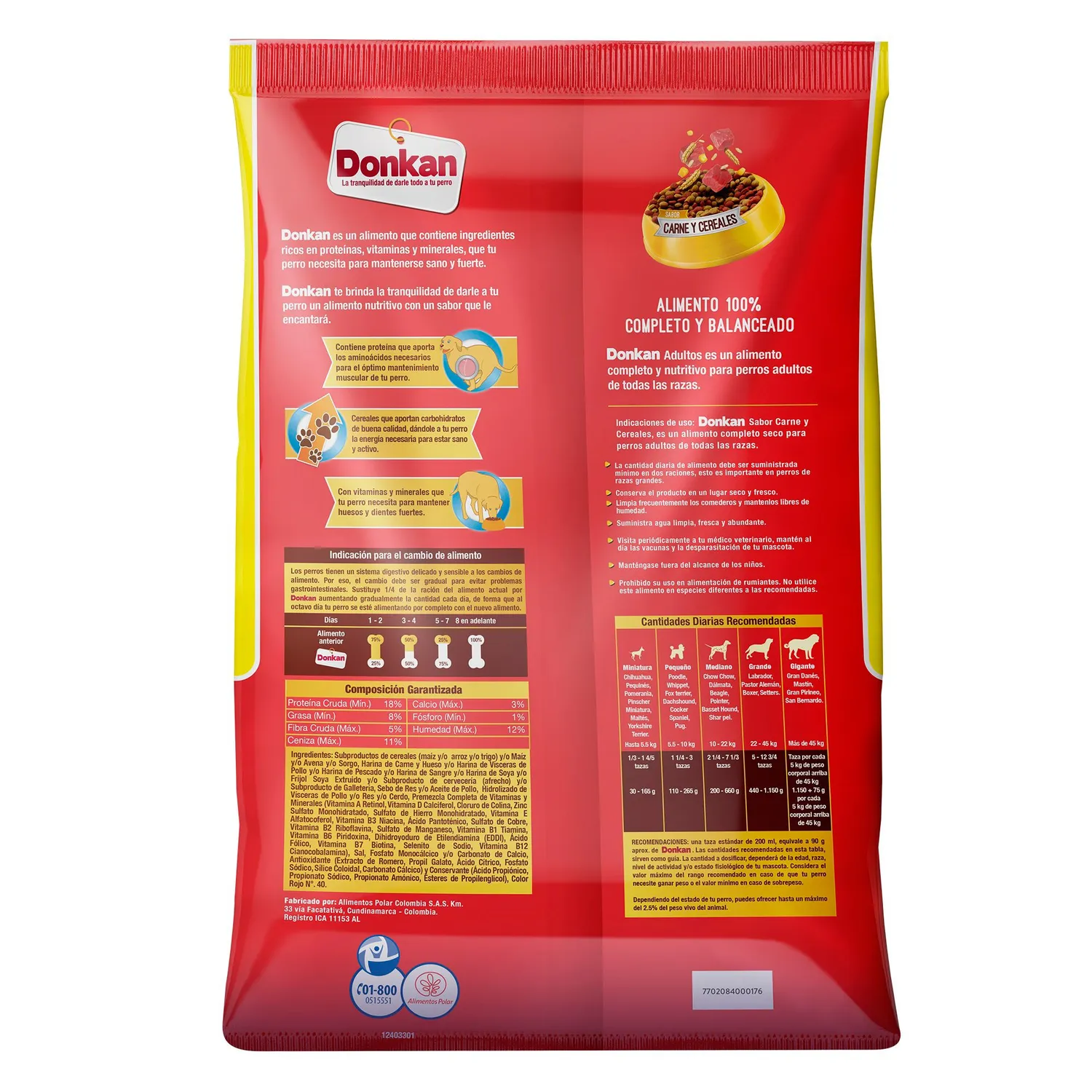Comida Seca Para Perro Donkan Carne Y Cereales Extra Contenido 25kg 6