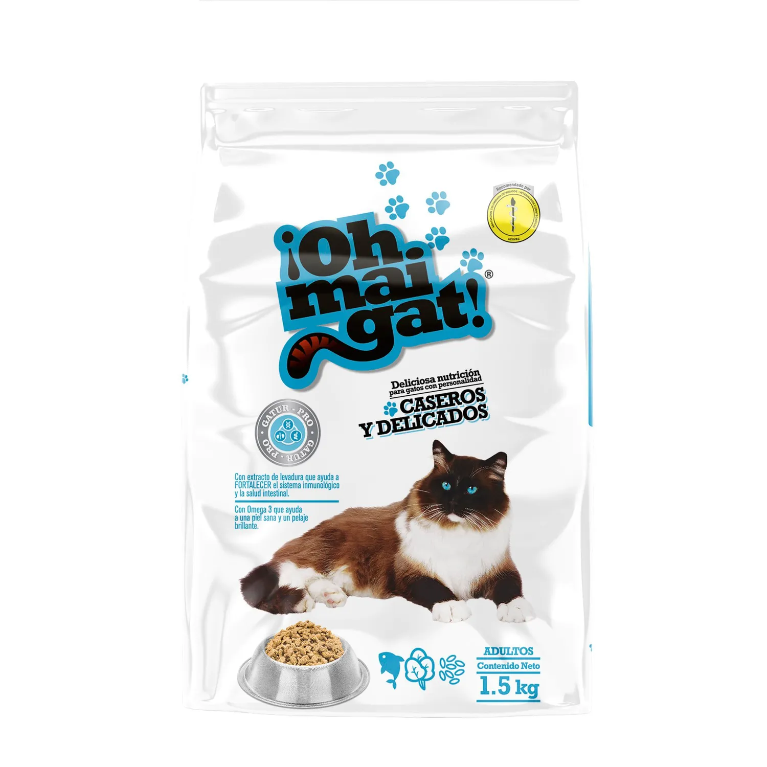 Comida Seca Para Gato Caseros Y Delicados Oh Mai Gat 1.5kg 5