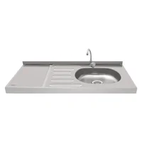Mesón Ovata 1.20 Inox Pd