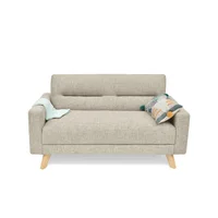 Sofa barza 2p 83x150x82 taupe tela antifluidos