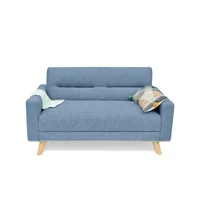 Sofa barza 2p 83x150x82 indigo tela antifluidos